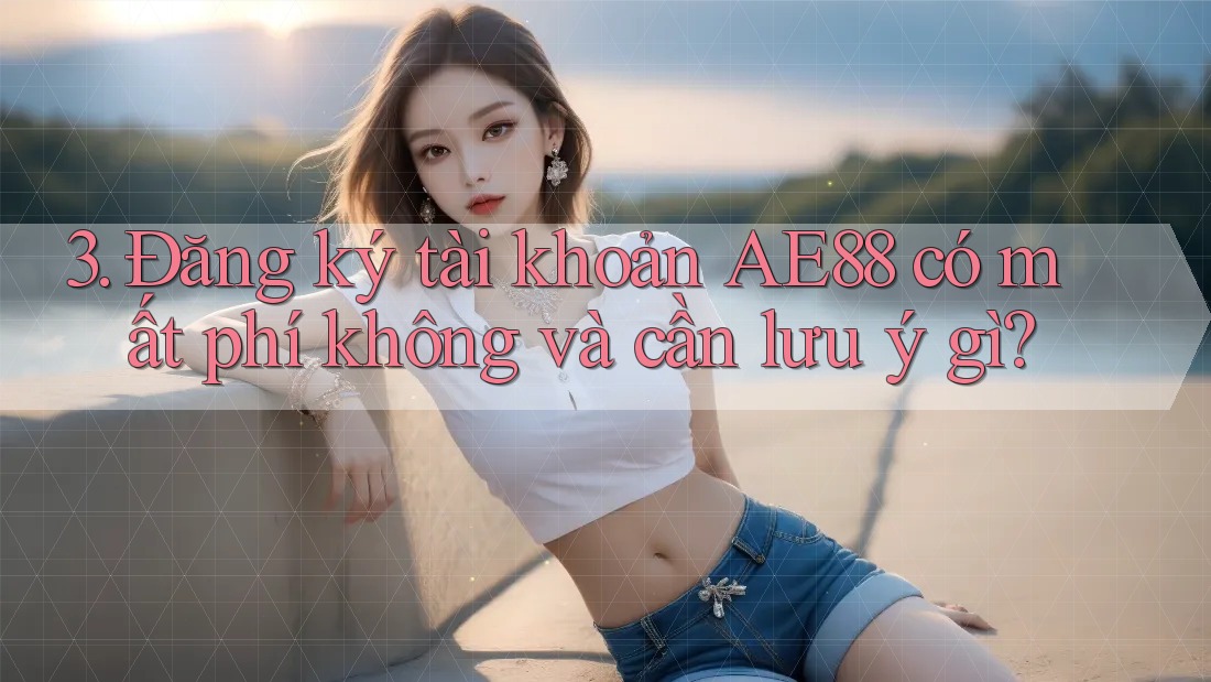 3. Đăng ký tài khoản AE88 có mất phí không và cần lưu ý gì? 3. Đăng ký tài khoản AE88 có mất phí không và cần lưu ý gì?