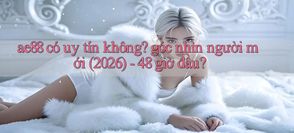 ae88 có uy tín không góc nhìn người mới (2026)   48 giờ đầu