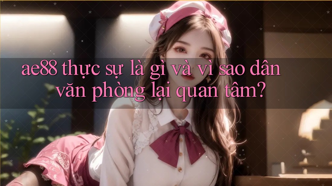 ae88 thực sự là gì và vì sao dân văn phòng lại quan tâm? ae88 thực sự là gì và vì sao dân văn phòng lại quan tâm?