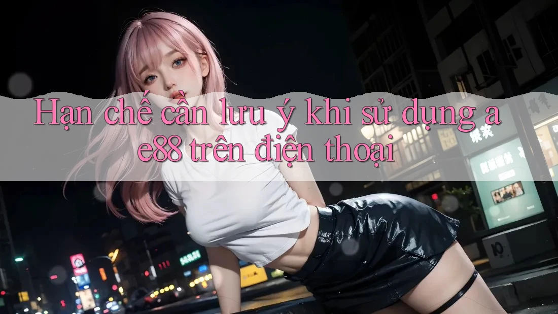 Hạn chế cần lưu ý khi sử dụng ae88 trên điện thoại Hạn chế cần lưu ý khi sử dụng ae88 trên điện thoại