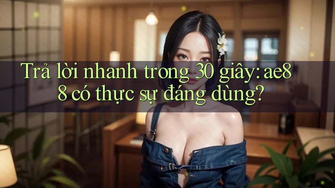 Trả lời nhanh trong 30 giây: ae88 có thực sự đáng dùng? Trả lời nhanh trong 30 giây: ae88 có thực sự đáng dùng?